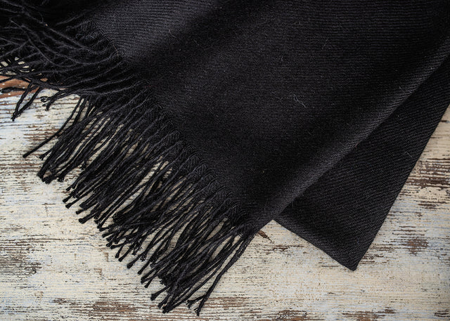 Unicolour Classic Alpaca Shawl