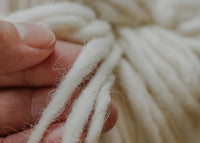 3-Ply Bulky Alpaca Blend (White)