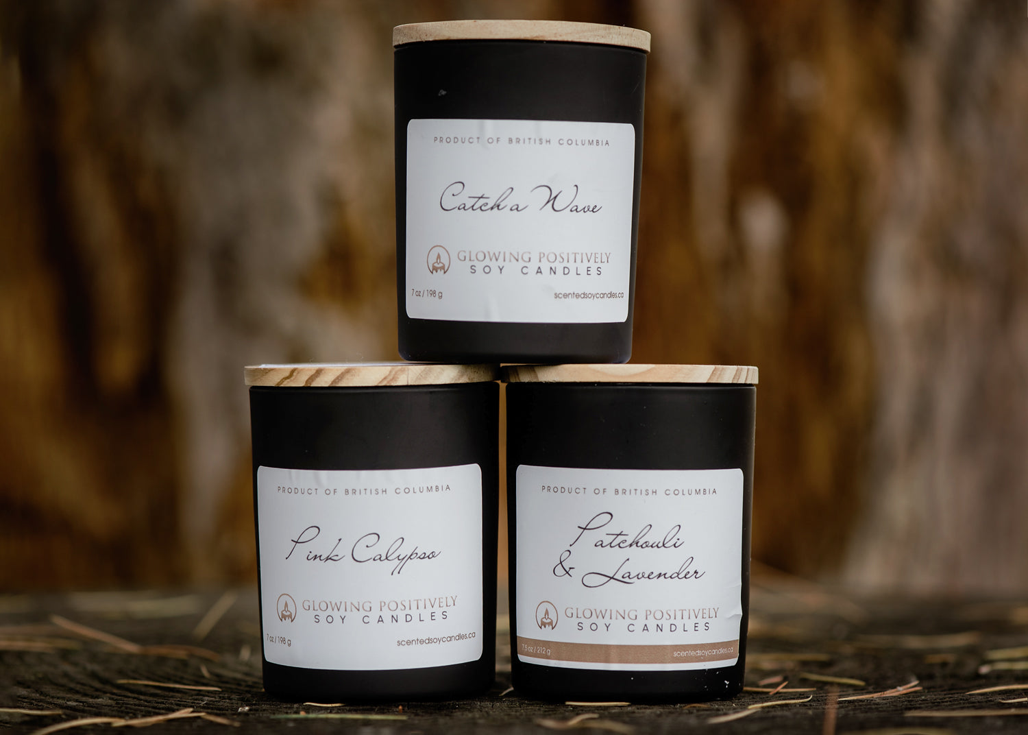 Ebony Tumbler Soy Candle w/Lid