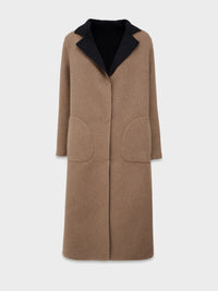 Caviar Reversible Alpaca Coat
