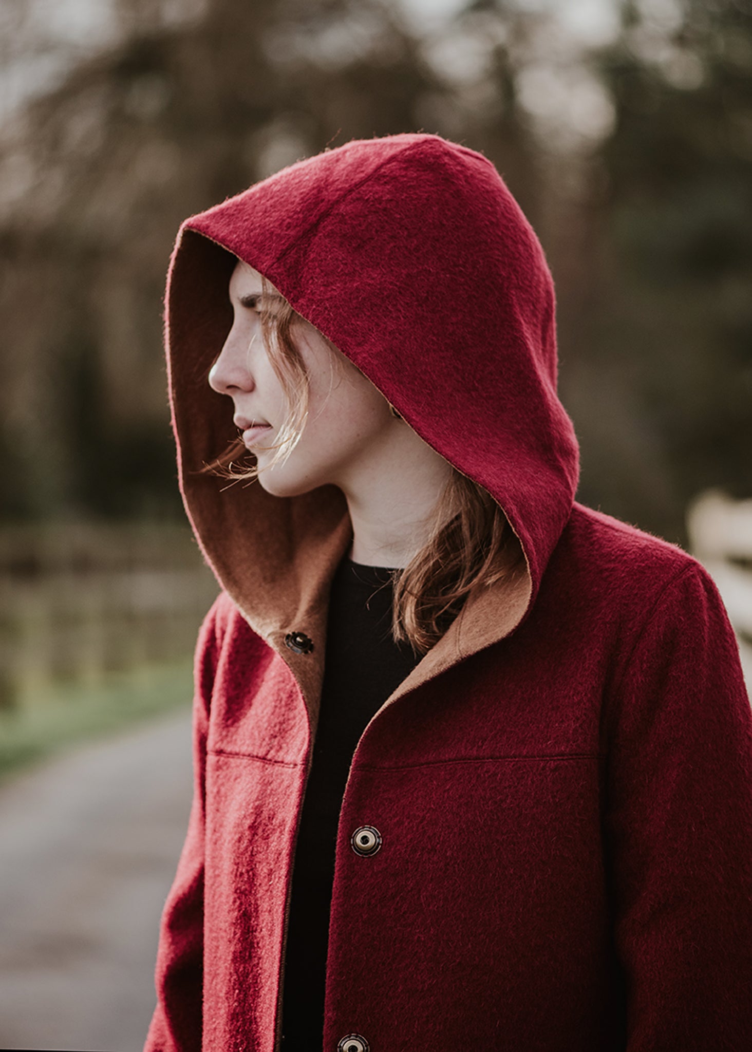 Ladies' Reversible Alpaca Coat