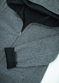 Ladies' Reversible Alpaca Coat with Zipper