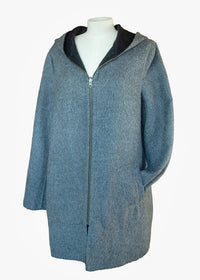 Ladies' Reversible Alpaca Coat with Zipper