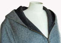 Ladies' Reversible Alpaca Coat with Zipper