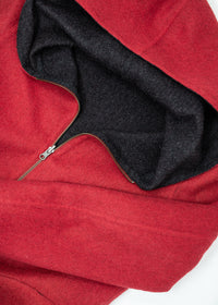 Ladies' Reversible Alpaca Coat with Zipper