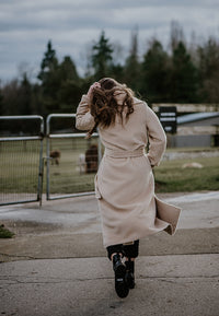 Ladies’ Long Belted Alpaca Coat