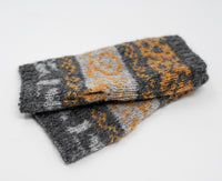 Jacquard Fingerless Alpaca Gloves