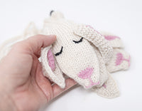 Bunny Hand Knit Alpaca Mittens