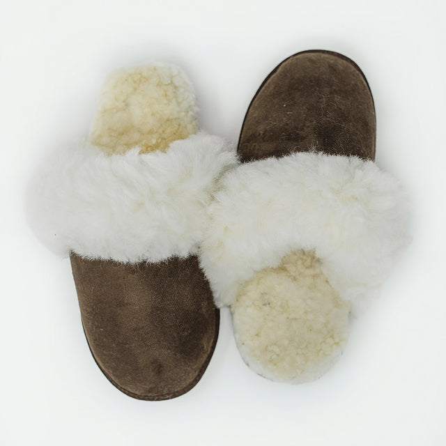 Handmade Unisex Mule (Slip-on) Alpaca Slippers