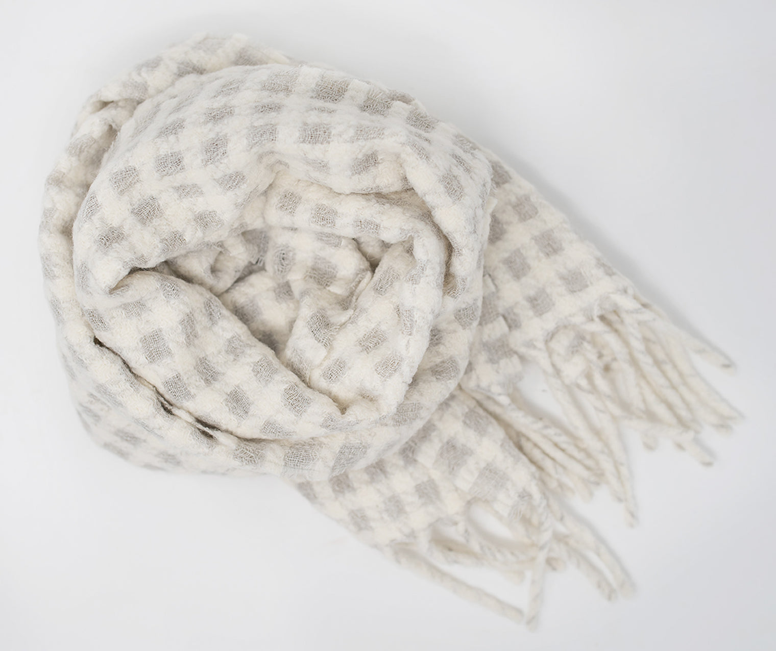 Caliza Windowpane Alpaca Scarf
