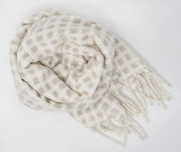 Caliza Windowpane Alpaca Scarf