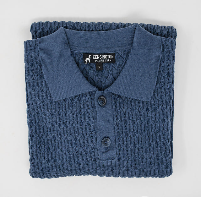 Men's Knit  Cable T-Shirt