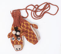 Giraffe Hand Knit Alpaca Mittens