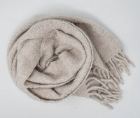 Undyed Alpaca Boucle Scarf
