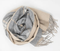 Double Faced Plaid Scarf