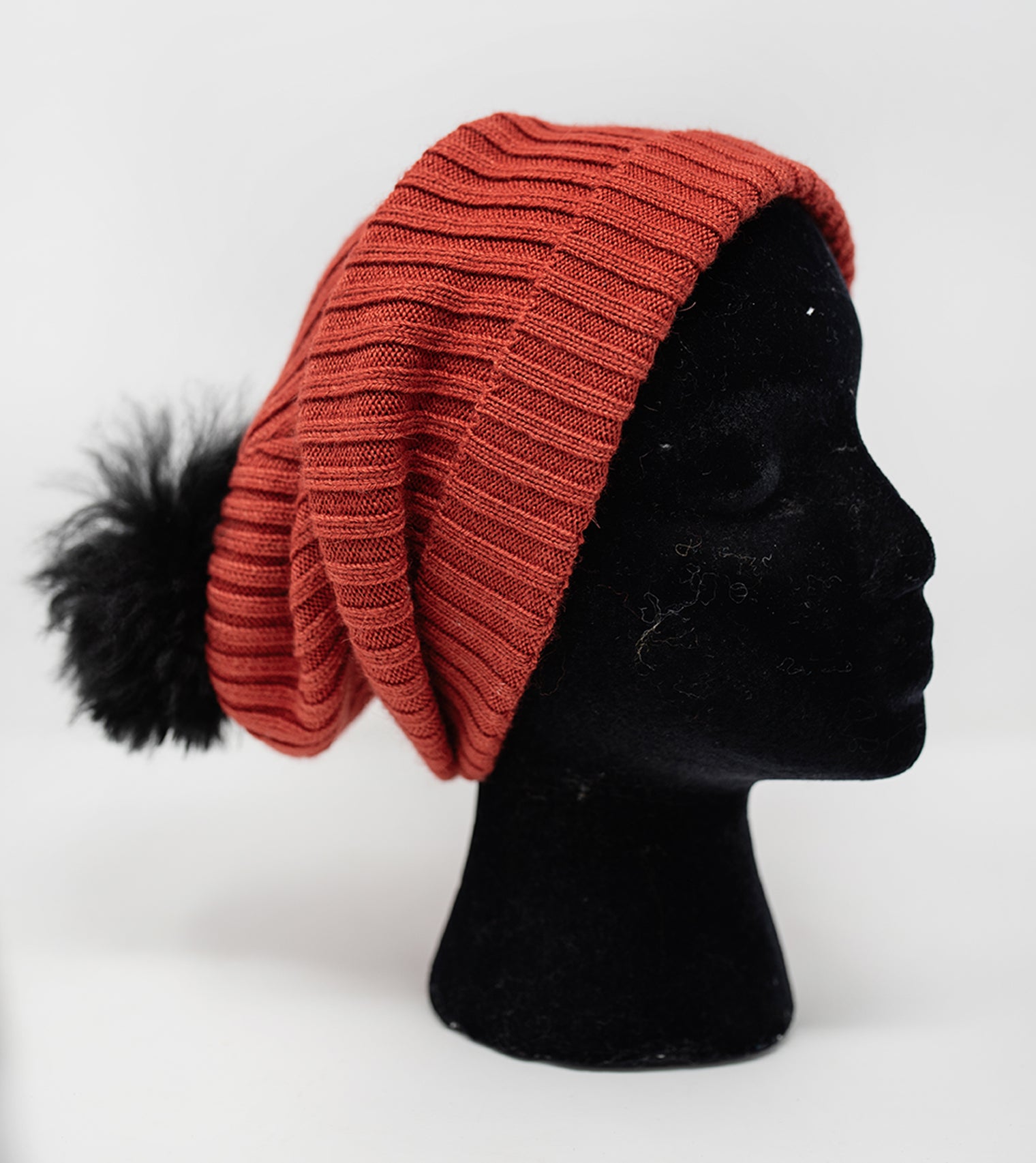 Pompom Solid Coloured Beanie