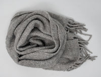 Undyed Alpaca Boucle Scarf