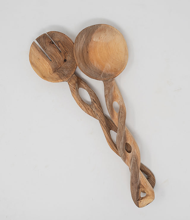 Handmade Wooden Salad Servers