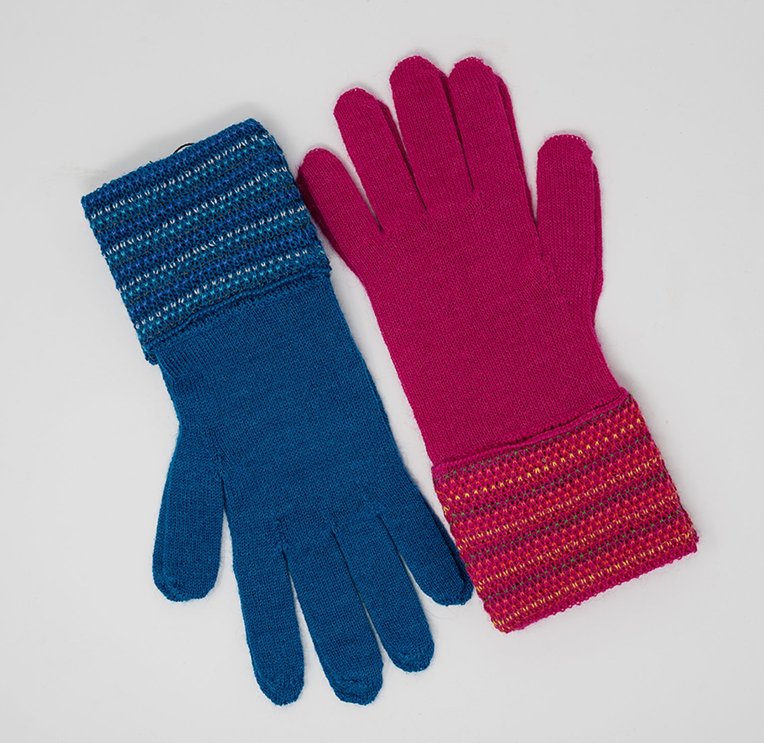 Striped Alpaca Gloves