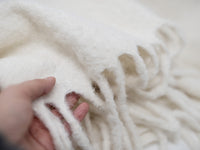 Alpaca Boucle Brushed Throw