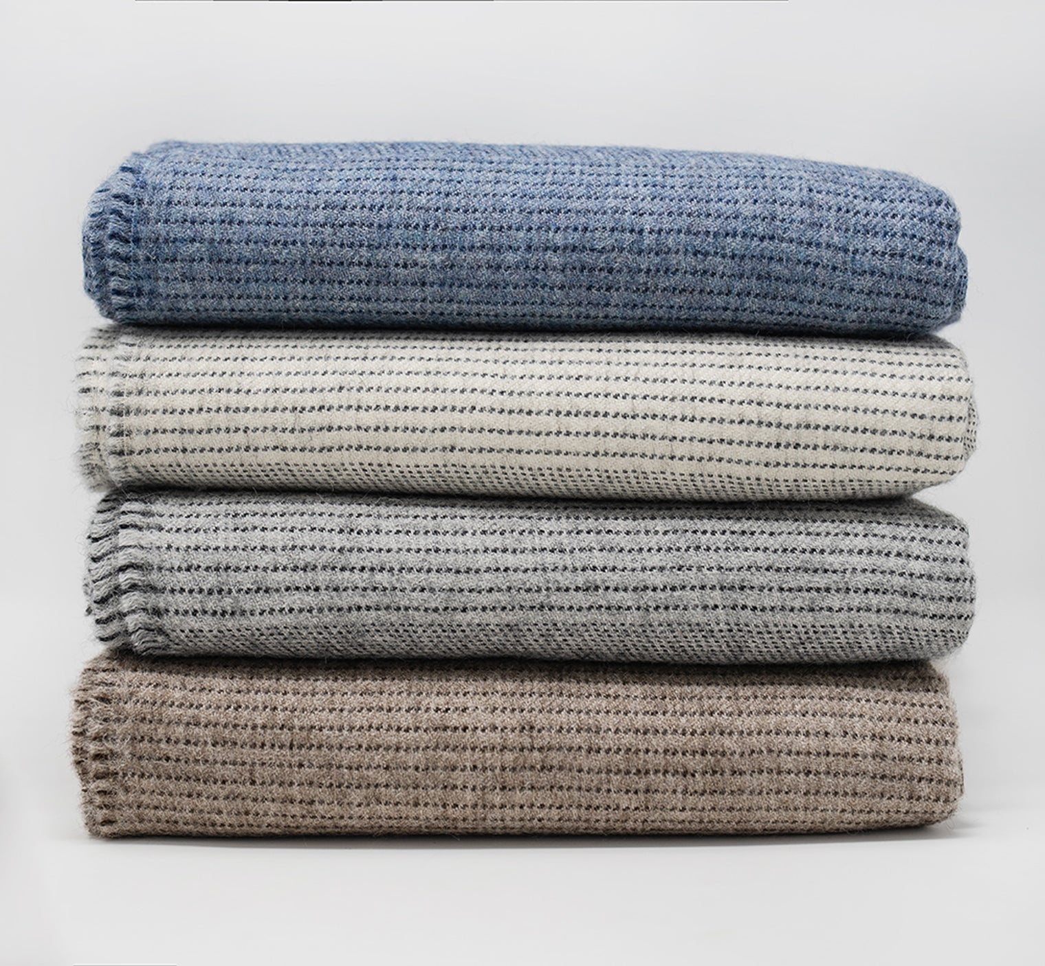 Striped Alpaca Throw