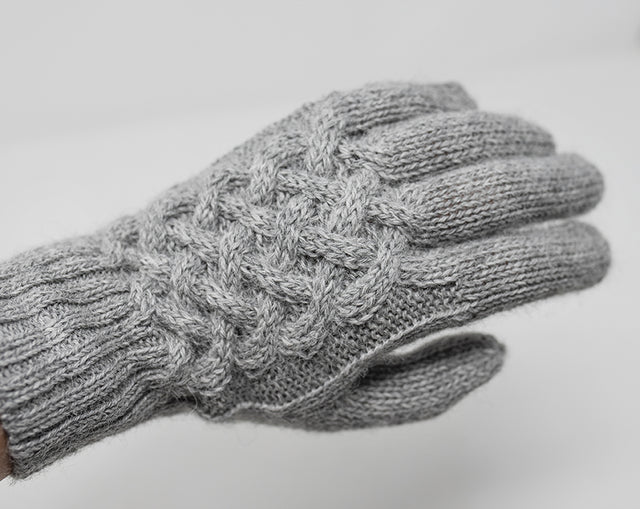 Celtic Knot Alpaca Gloves