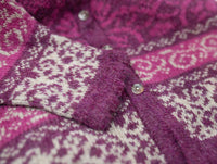 Women's Jacquard Hooded Cardigan