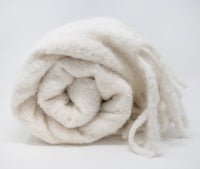 Alpaca Boucle Brushed Throw
