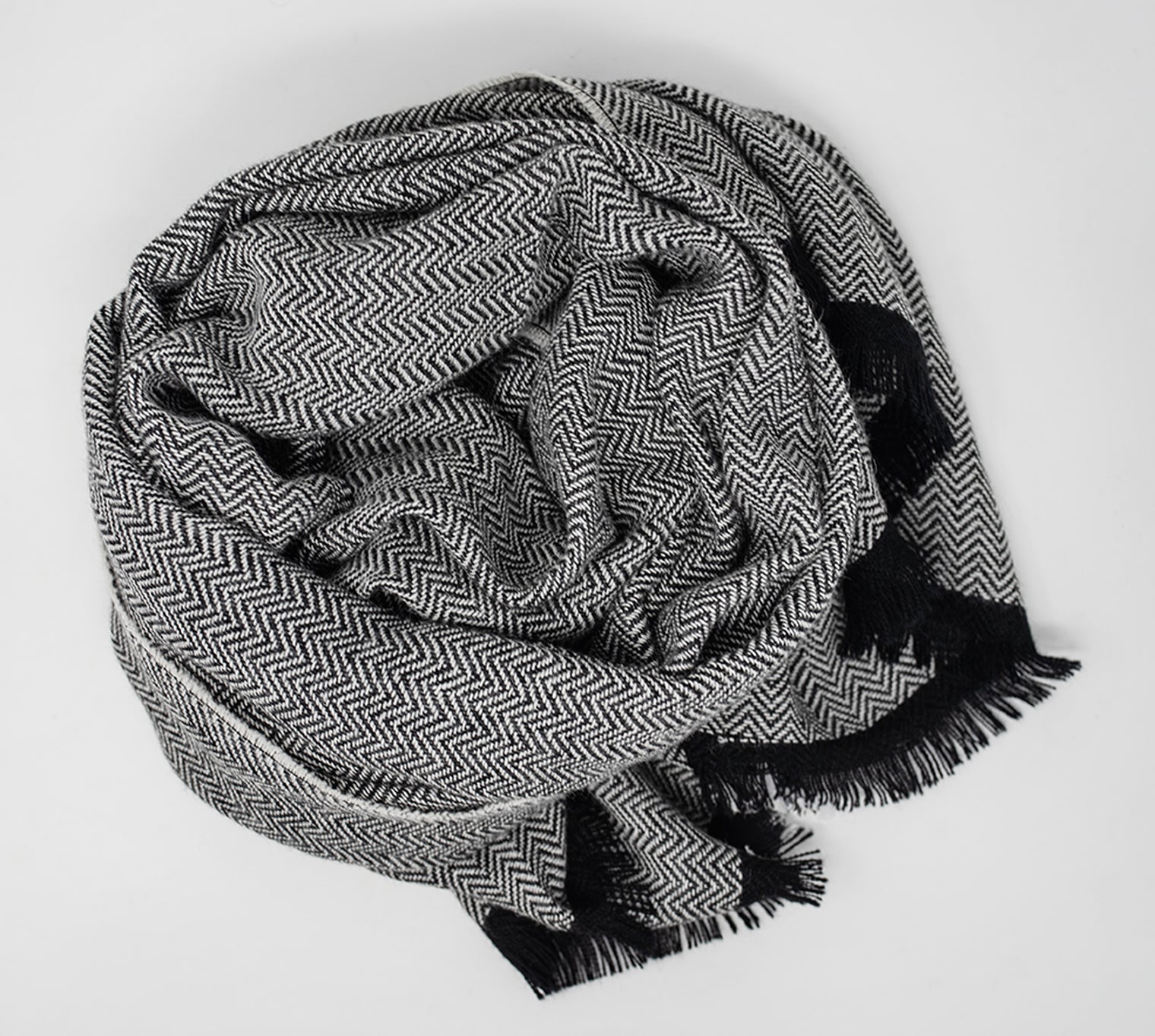 Alpaca Herringbone Shawl