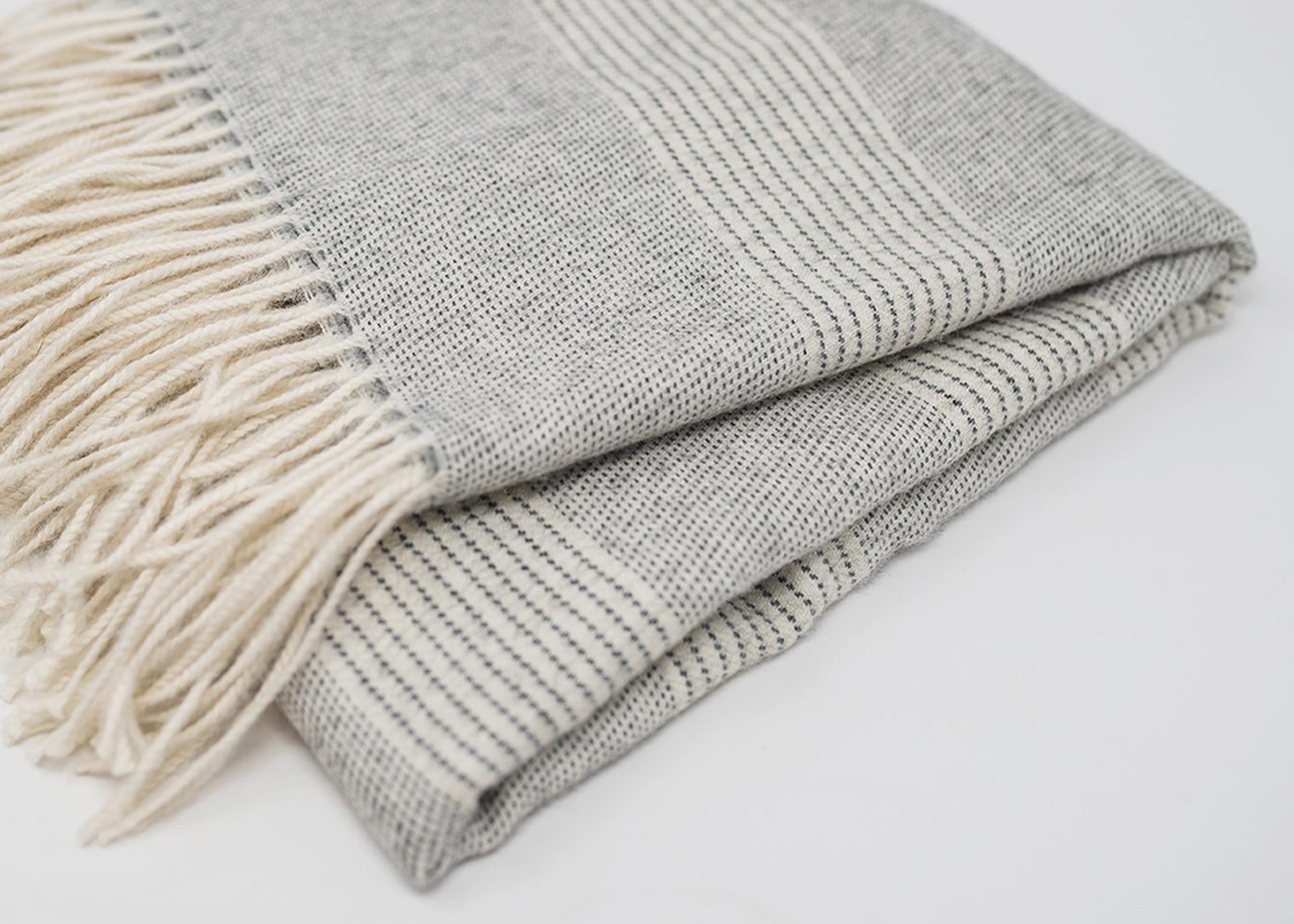 Striped Alpaca Throw