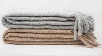 Alpaca Boucle Brushed Throw