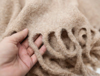Alpaca Boucle Brushed Throw