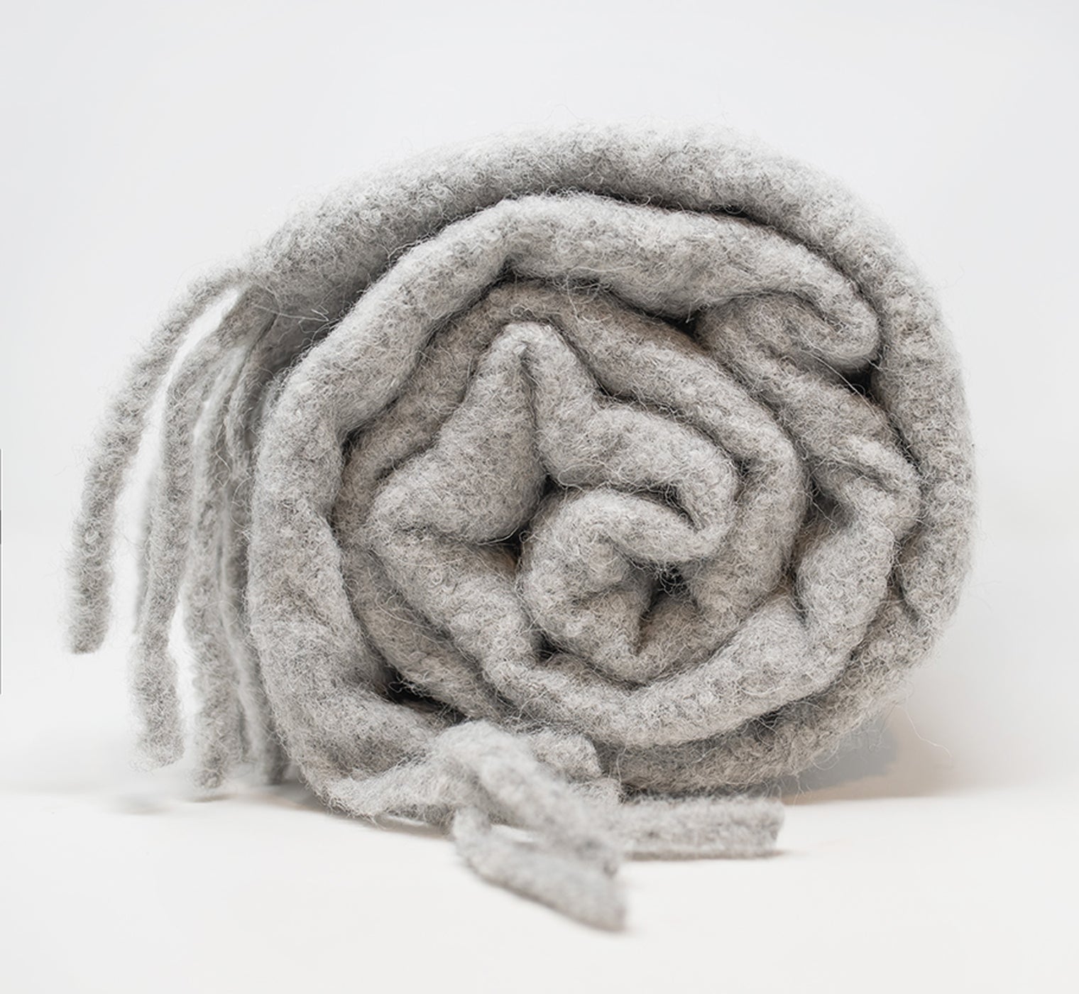 Alpaca Boucle Brushed Throw