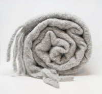Alpaca Boucle Brushed Throw