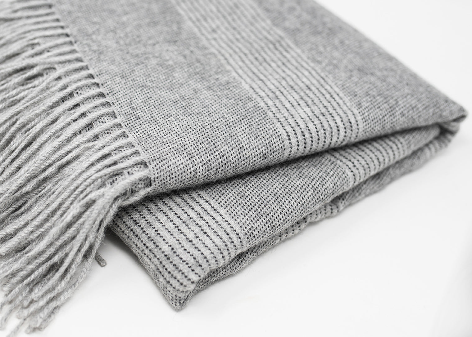 Striped Alpaca Throw