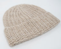 Knitted Alpaca Stitch Scarf & Hat Set