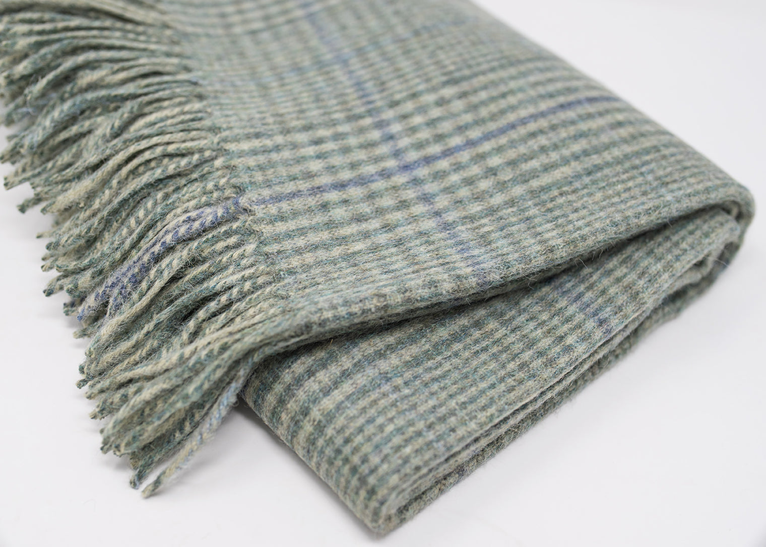 Recycled Check Large Alpaca Throw