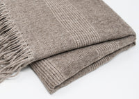 Striped Alpaca Throw