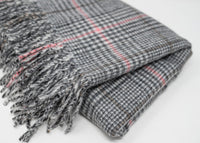 Recycled Check Large Alpaca Throw