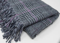 Recycled Check Large Alpaca Throw