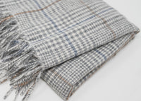 Recycled Check Large Alpaca Throw