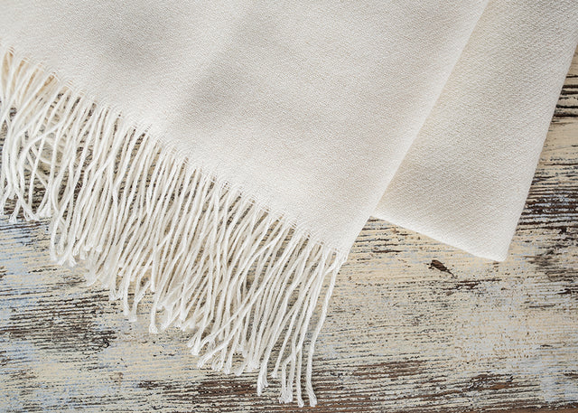 Unicolour Classic Alpaca Shawl
