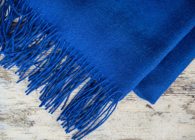 Unicolour Classic Alpaca Shawl