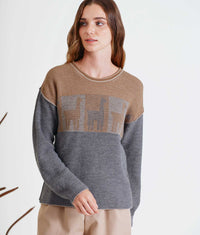 Followed Alpaca Pullover Reversible