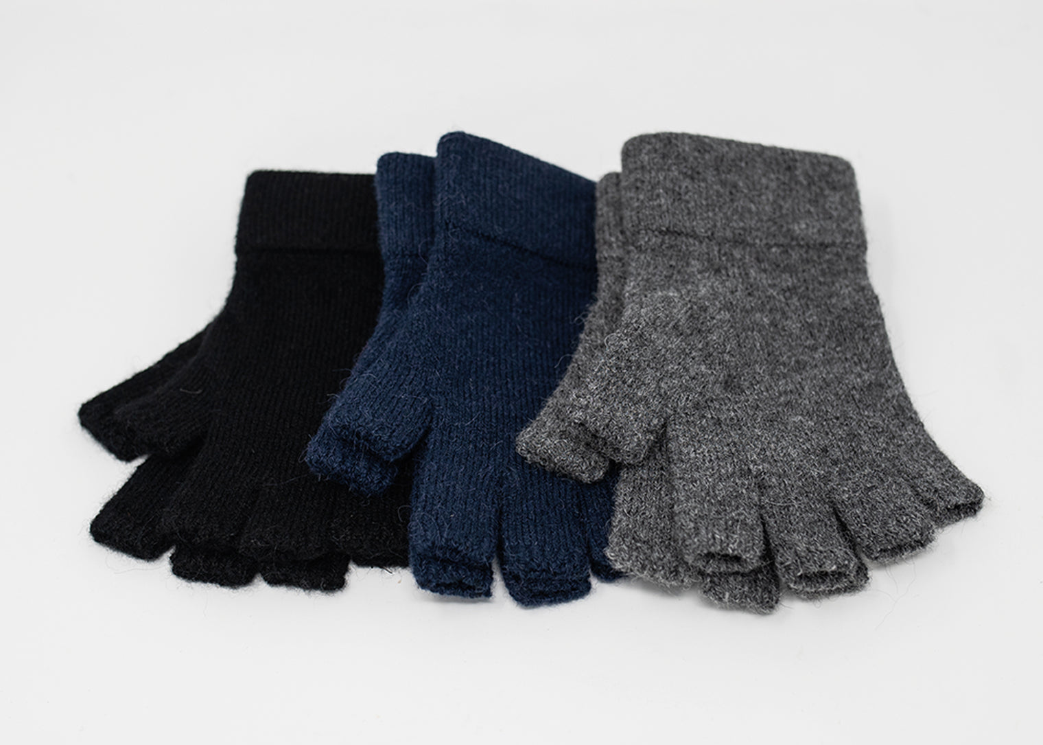 Knitted Alpaca Fingerless Gloves