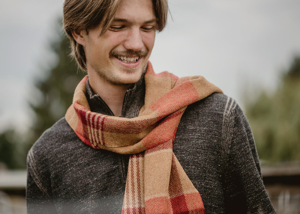 Checks Baby Alpaca Scarf