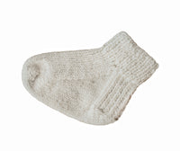 Hand Knit Infant Booties + Children's Alpaca Socks