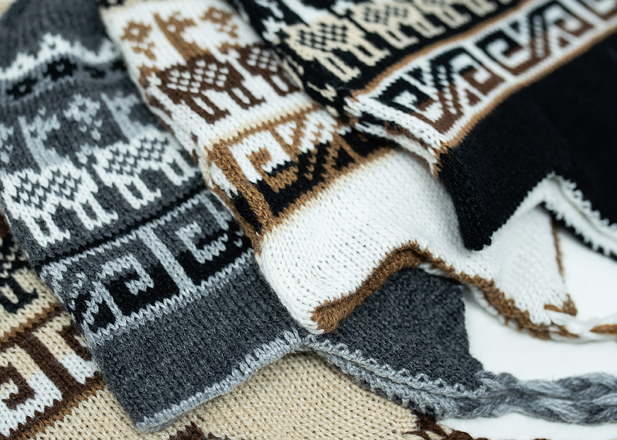 Chullo Hat with Braided Ear Flaps