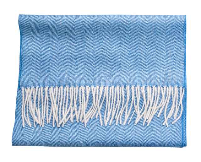 Premium Baby Alpaca Herringbone Scarf