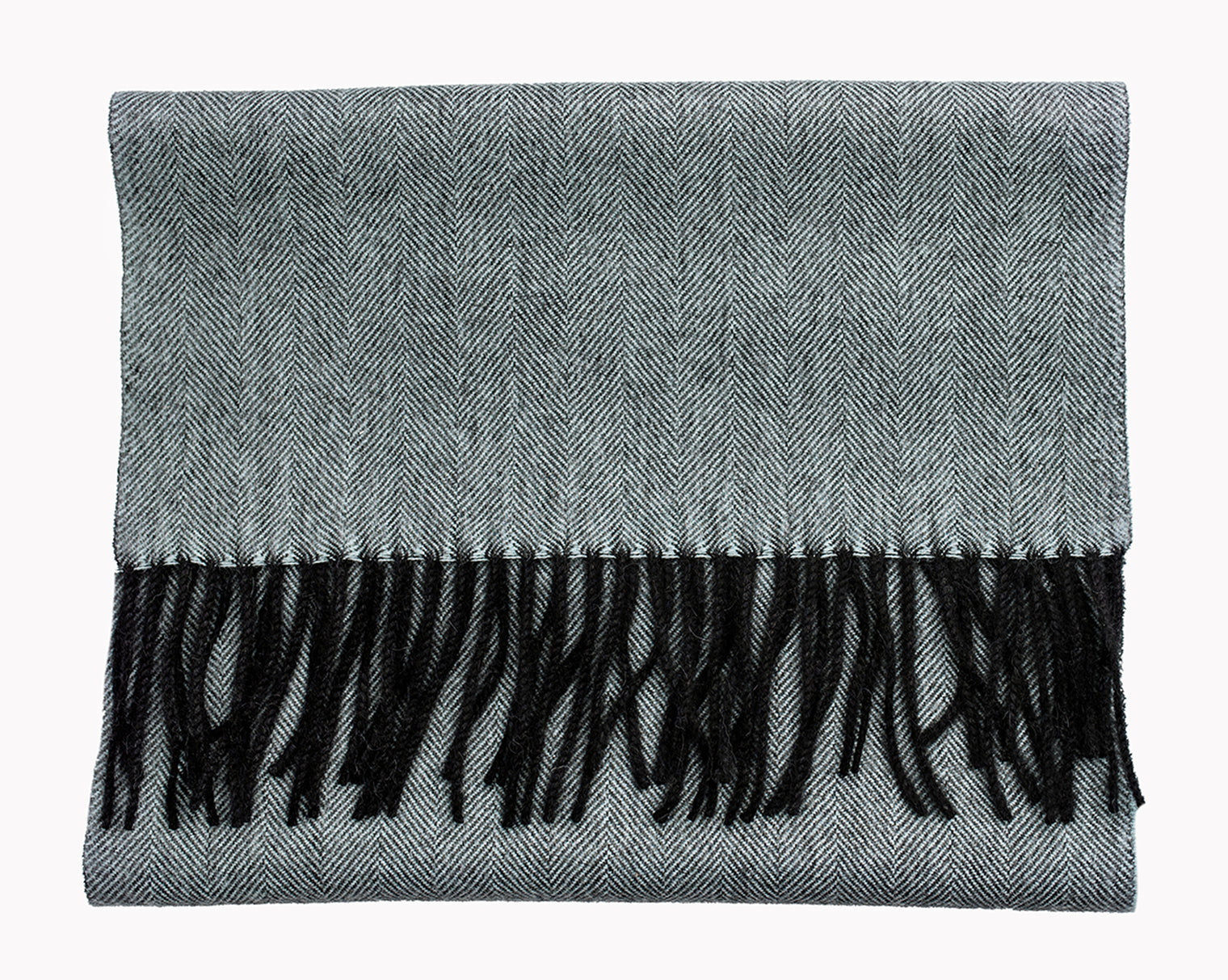 Premium Baby Alpaca Herringbone Scarf